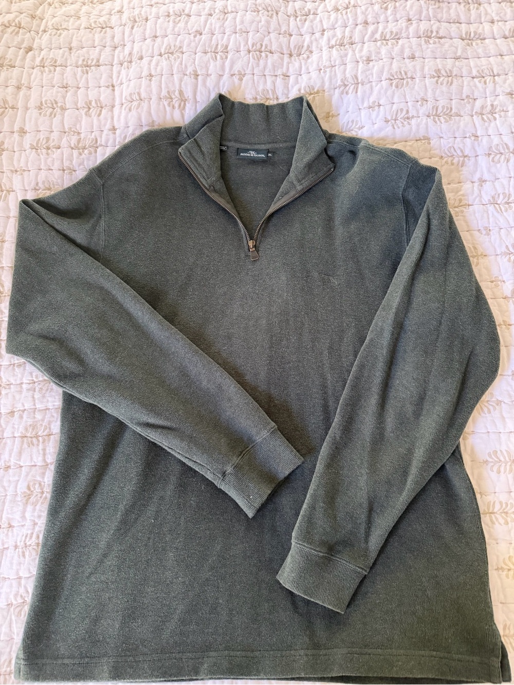 Rodd & Gunn Men's Olive Half-Zip Knit Sweater